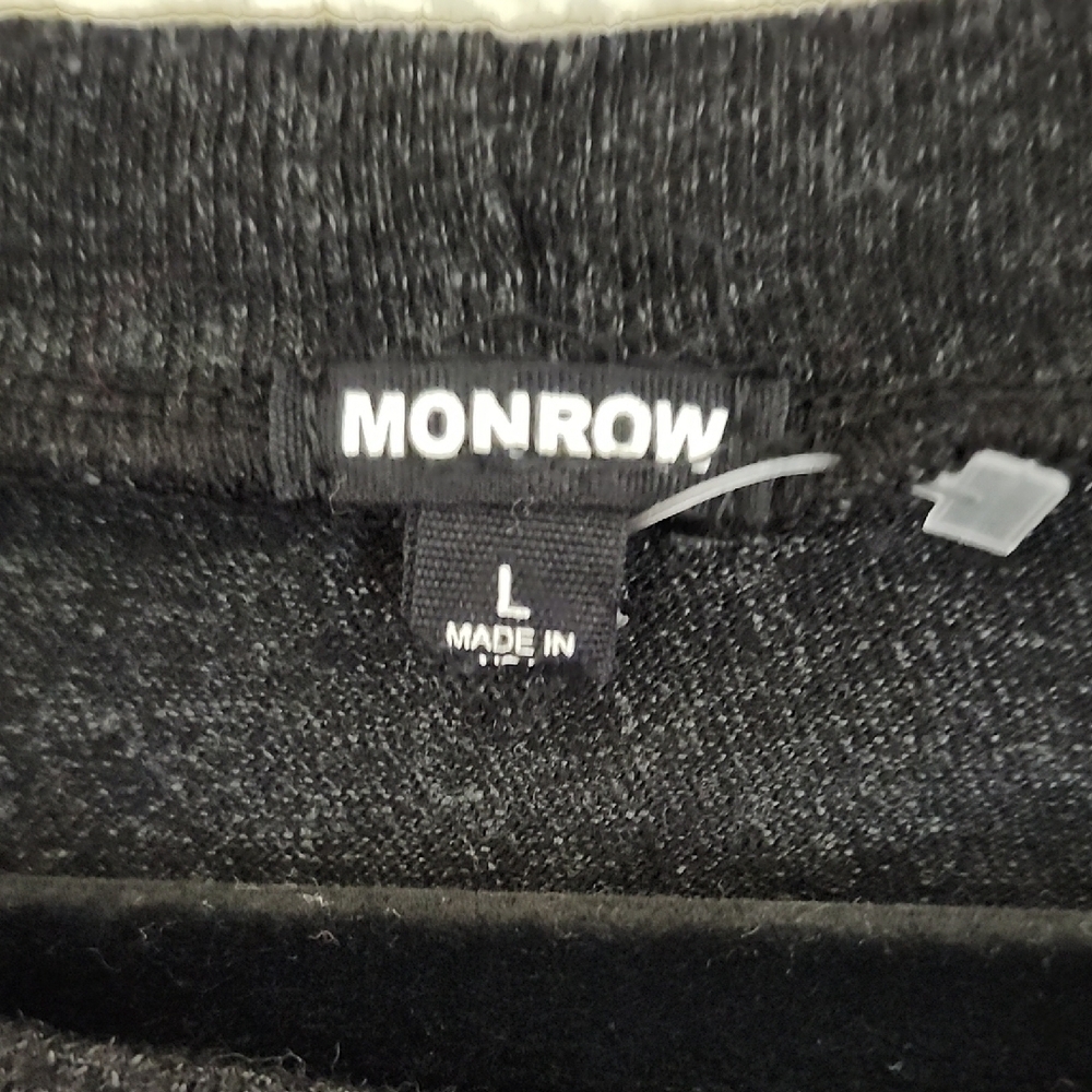 Monrow Black Muscle Tee Top - Picture 2 of 11